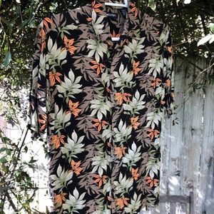 VTG rayon floral shirt